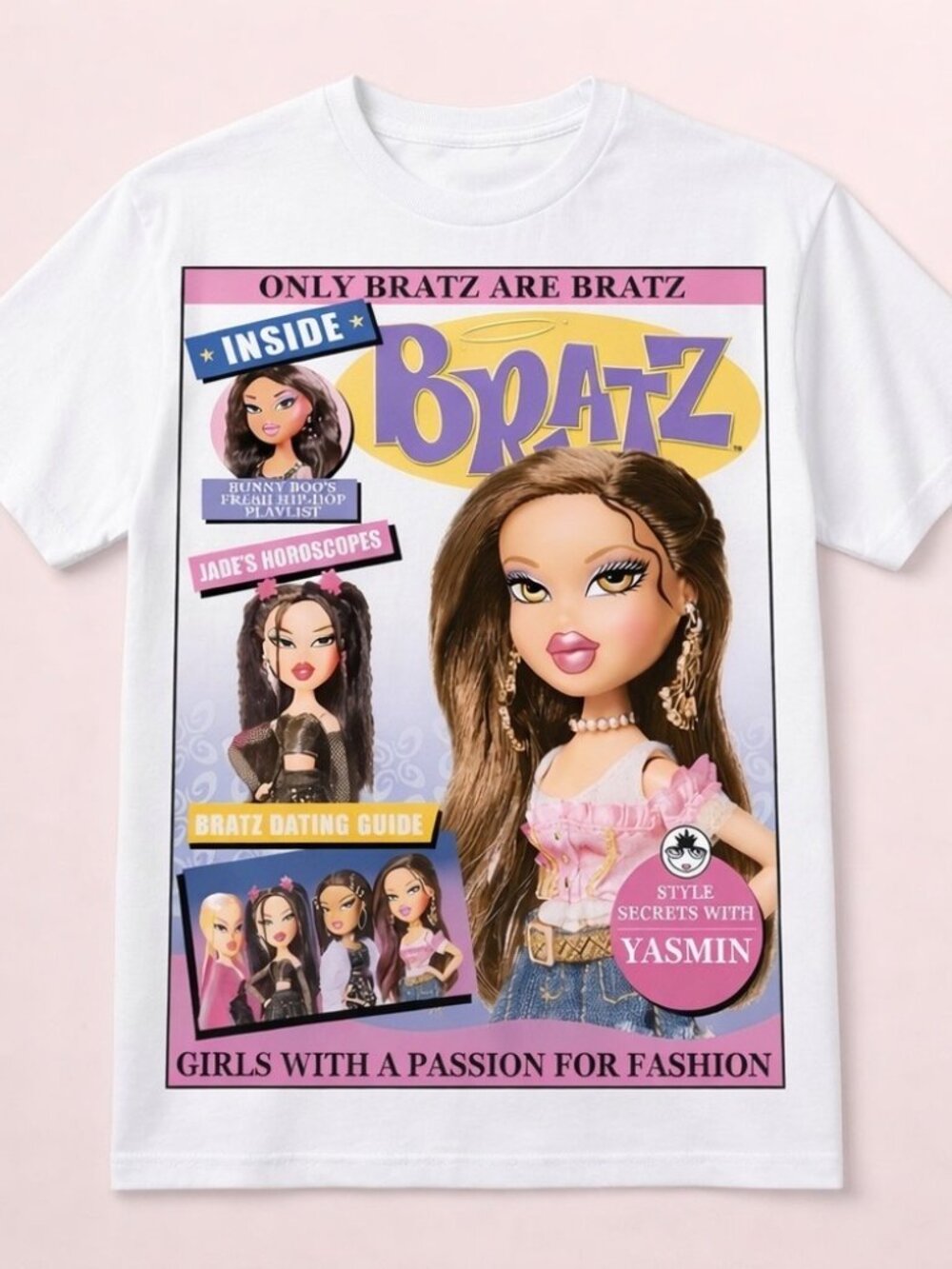 Bratz White Magazine Graphic Tee
